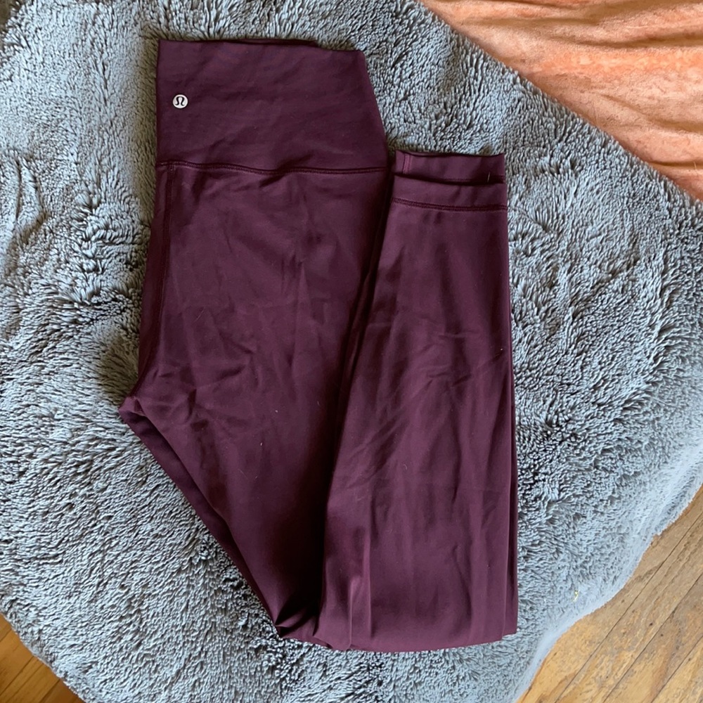 Brand new womens lululemon leggings maroon athletic clothing